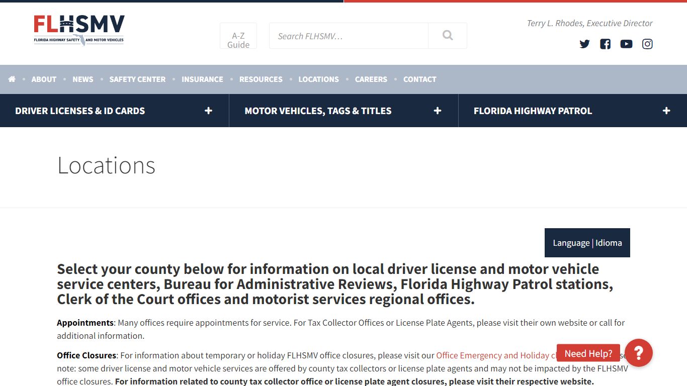 Locations - Florida Department of Highway Safety and Motor Vehicles